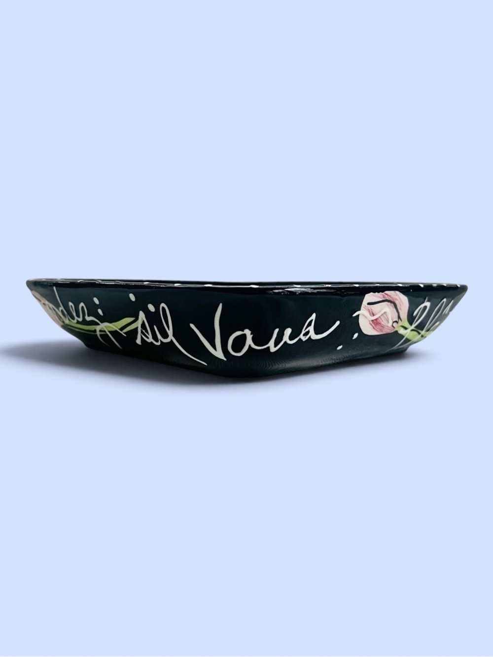 VTG Joanne Delomba for Lotus Hand-Painted Pop‎ Art Ceramic Square Serving Bowl - Picture 3 of 8
